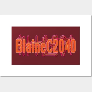 BlaineC2040 (Red) Posters and Art